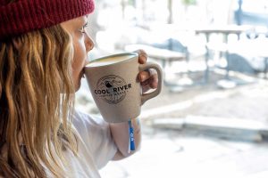 coffee drinking girl